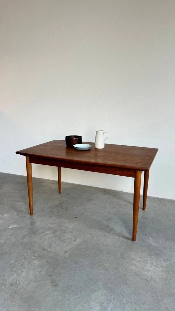 Image 1 of Vintage Danish Teak Dining Table, Extendable
