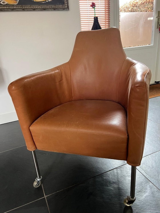 Image 1 of Eetkamer lounge stoelen Bert Plantagie set van 4