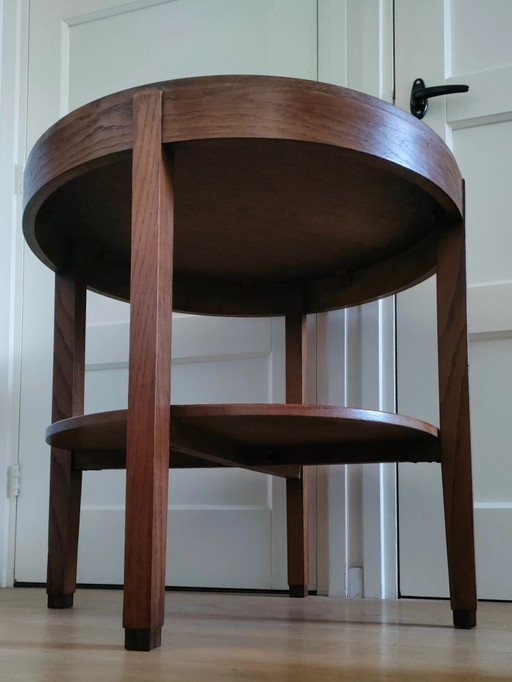 Grande table basse Art Déco, style École d'Amsterdam, années 1930