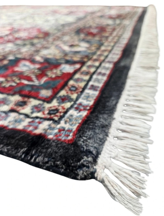 Image 1 of Handgeknüpfte persische Seiden-Kashmir-Teppichpaneele, 120 x 195 cm