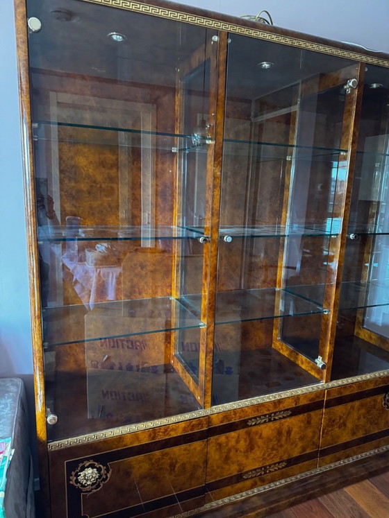 Vitrine authentique Versace Home en très bon état – Wood, Glass (photo 3 of 5)