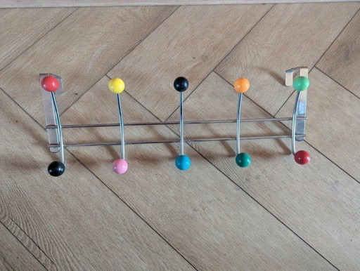 Appendiabiti con 10 palline colorate