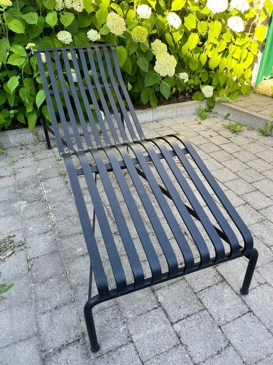 Image 1 of HAY Palissade Ligstoel Zwart met Kussens