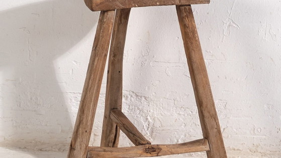 Antique primitive stool - Late Qing Dinasty (c.1900) #5 (photo 3 of 30)
