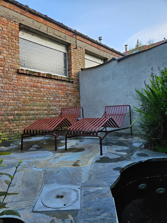 Image 1 of HAY Chaise Longue Palissade Bordeaux Neuf