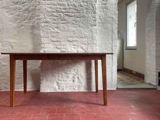 oude Franse eettafel met aanzetblad, houten penverbindingen – Wood (photo 13 of 27)