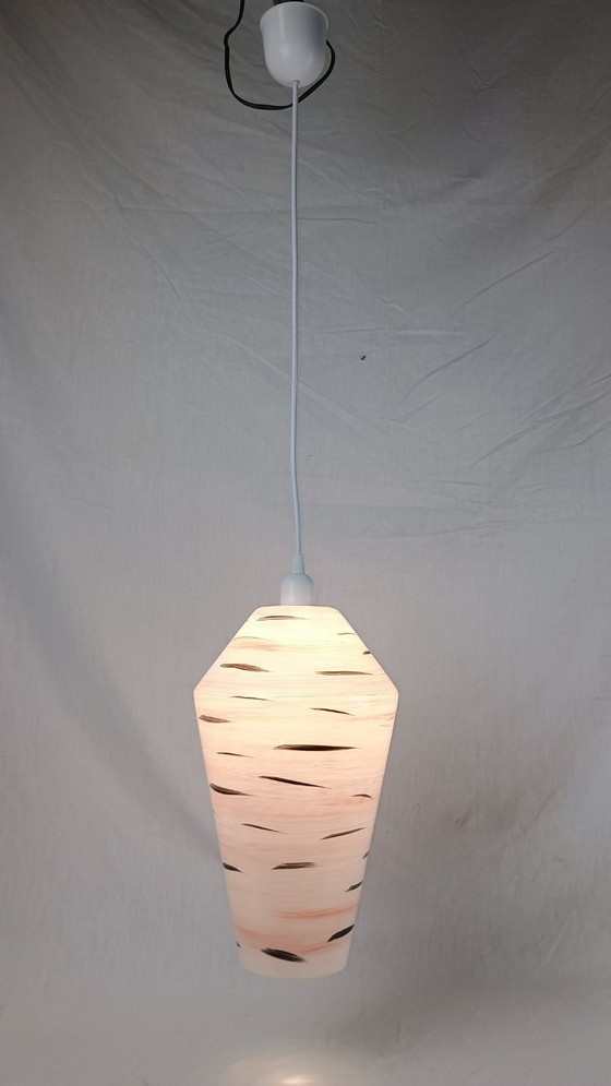Image 1 of Rara lampada a sospensione francese in stile Mid-Century Modern nello stile di LUNEL