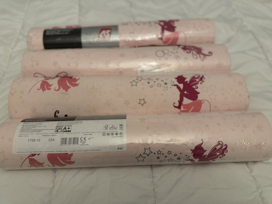 Image 1 of Lote de rollos de papel pintado no tejido y lavable, nuevo.