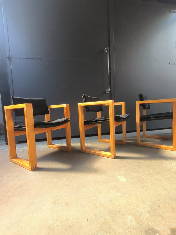 4 chaises design hollandaises Ate van Apeldoorn Hattem design vintage années 70 – Chaises de salle à manger (photo 8 of 15)