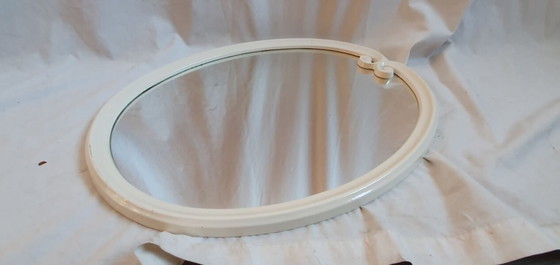 Image 1 of White metal mirror from 1970