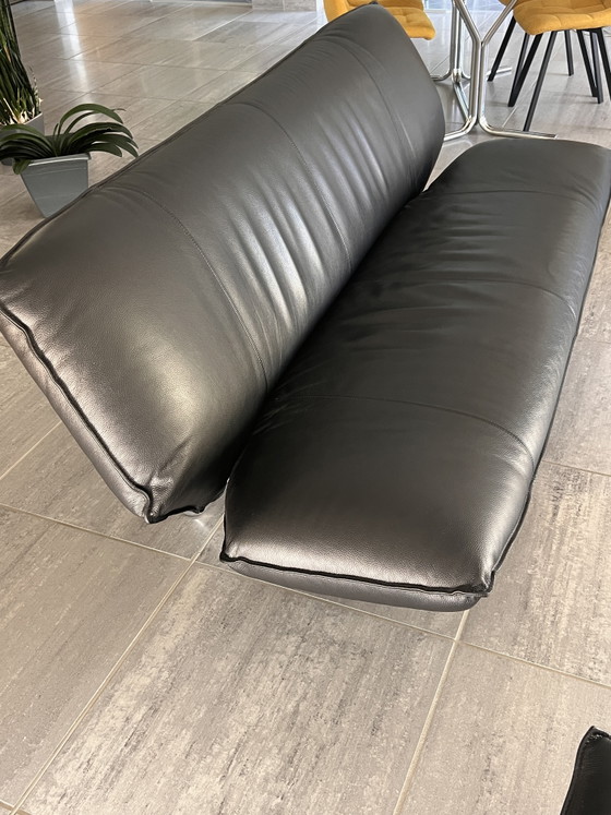 Image 1 of Leolux Tango 2-seater sofa in black leather