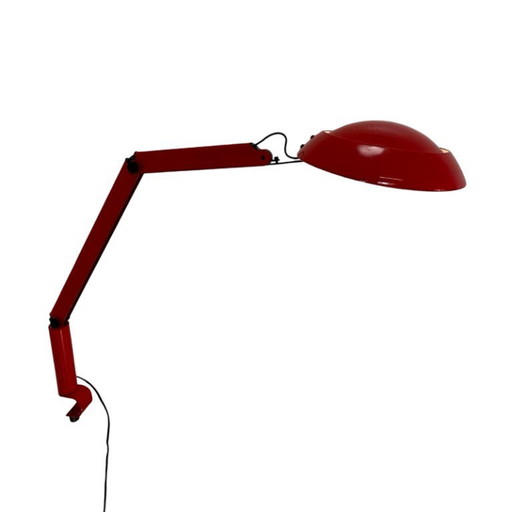 Jørgen Gammelgaard voor Pandul (Nordisk Solar) - Bureaulamp model 'JoGa' - Rood, verstelbare bureaulamp met klem