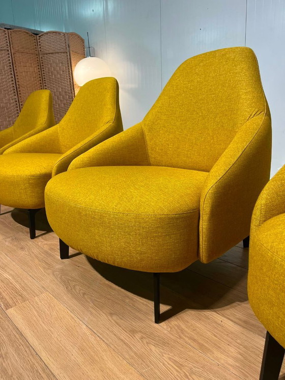 Image 1 of Sillón Leolux Jill amarillo (4 unidades) en perfecto estado.