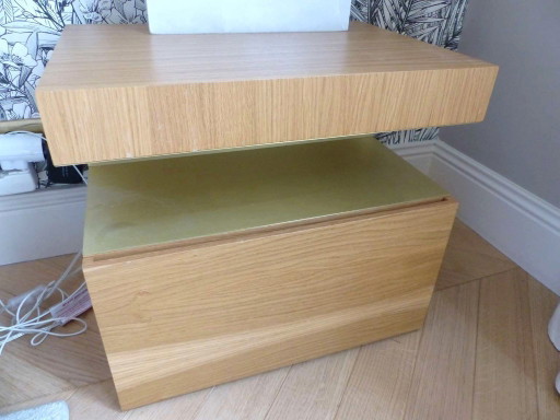 Pair of "Hook Side Table W/Drawer" bedside tables, designed by HMD Interiors