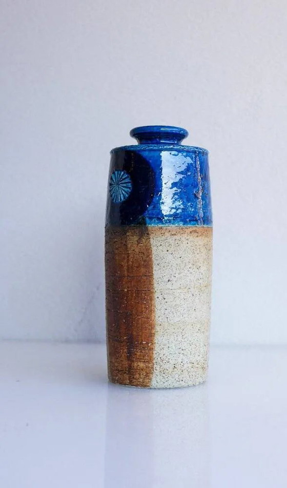 Image 1 of Mid-century modern studio art ceramic vase by Inger Persson for Rörstrand, 1970s
