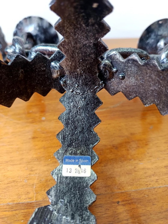 Image 1 of 2x portacandele a catena in ferro battuto Spagna