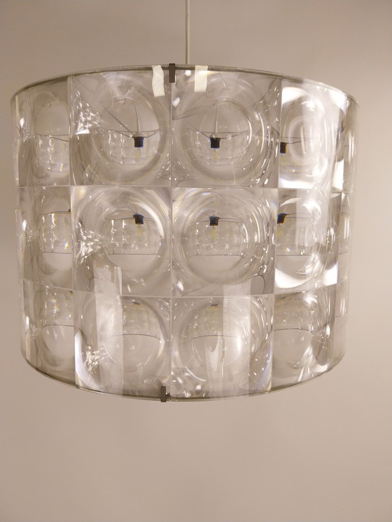 Image 1 of 1 x lampada a sospensione psichedelica dell'era spaziale anni '80