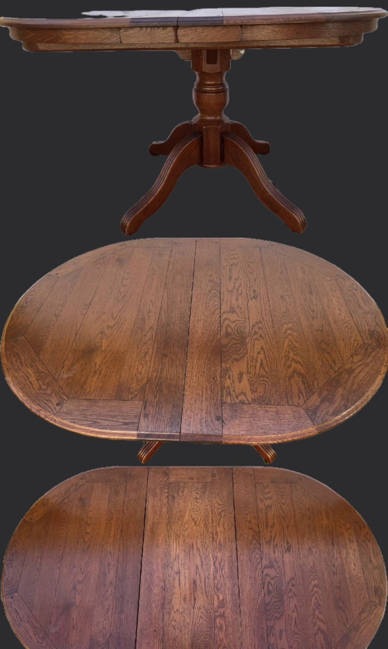 Image 1 of Bannink Art Nouveau extendable dining table cherry wood