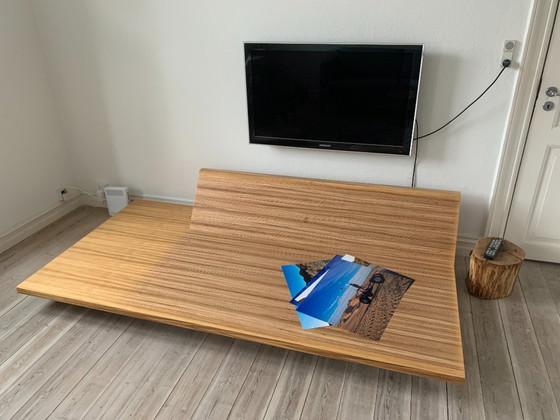 Letto da giorno in legno a piattaforma "Lux" Qinze & Milan, Quinze & Milan, Letti da giorno, Metallo, Marrone (foto 2 di 5)
