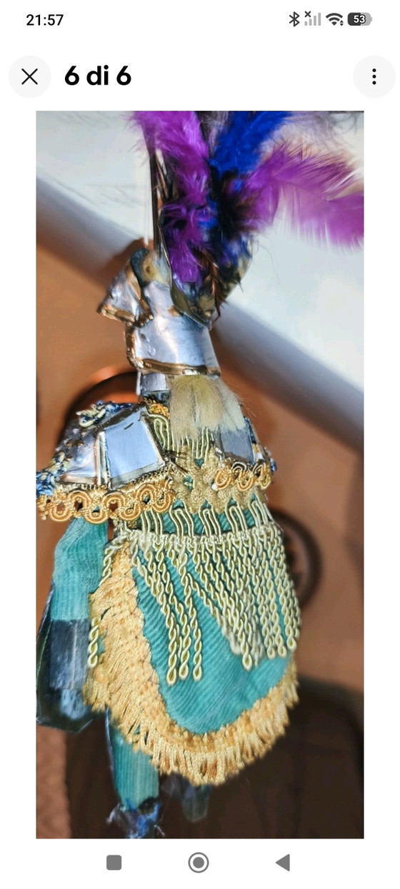 Sicilian Puppet Knight Handmade Puppet Opera Marionette Collection – Decorative Objects, Cotton, Metal (photo 6 of 6)