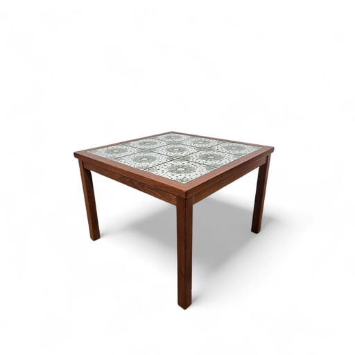 Teak Table with Ceramics, Denmark, 1960s