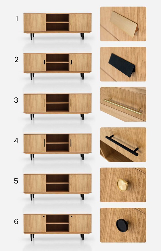 Image 1 of Sideboard oak for TV D-S15