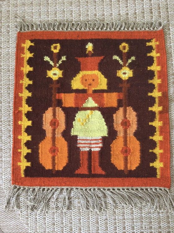 Image 1 of Vintage wool tapestry