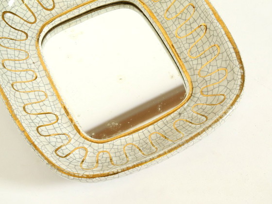 Magnifique petit miroir en céramique Art déco de Gmundner Keramik, Autriche, années 1920 – Ceramic, Vintage (photo 9 of 13)