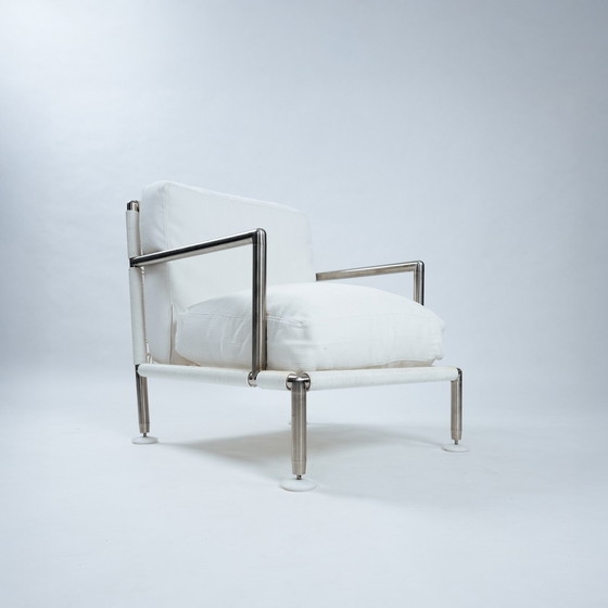 Image 1 of 2x Corso Nest Tuin Fauteuils Witte Stoelen, Italy