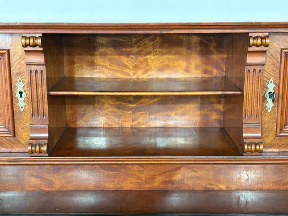 Magnifique bureau d'écriture de l'époque Gründerzeit – Bureau/secrétaire ancien de grande qualité, datant (photo 6 of 24)