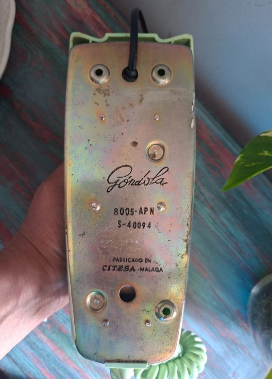 Image 1 of Telefono a gondola vintage CITESA - verde menta - anni '70/'80