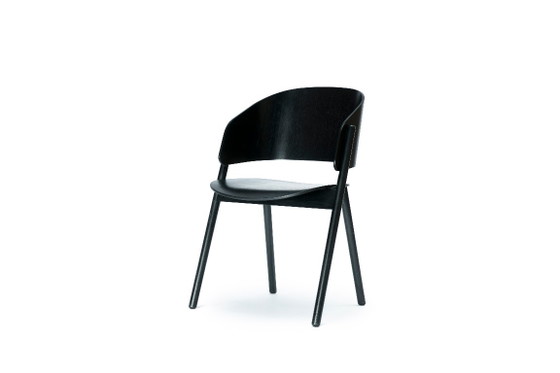 4 x Chameleon in Black – feelgood designs, Chaises de salle à manger, Wood (photo 4 of 5)