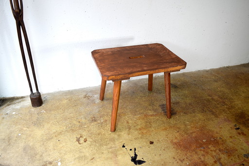 Sgabello Melk Antico Sgabello in legno vintage