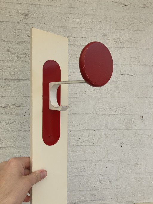 Vintage jaren 70 wandkapstokken 4 stuks. 