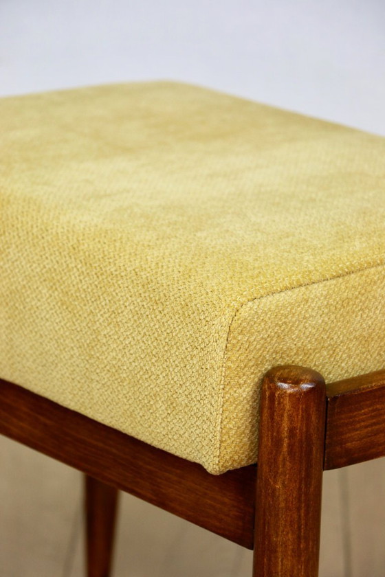 Image 1 of Edmund Homa Stool Yellow Cream Structural Seat