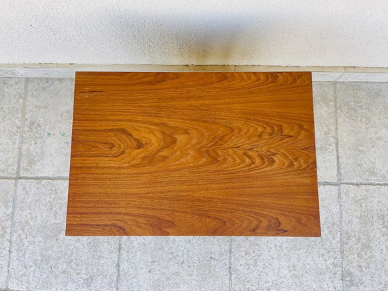 Image 1 of Set of 5 Scandinavian nesting coffee tables in teak, 1960