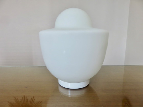Image 1 of White opaline lamp, 1970s, Italy