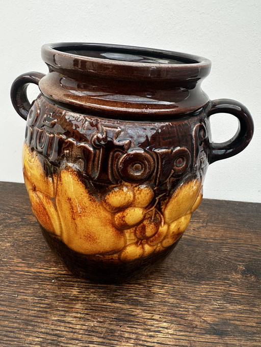 Scheurich-Keramik 820-28 W-Germania - Rumtopf - Vaso - Vintage