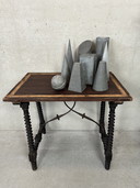 9x Antique geometric shapes - zinc