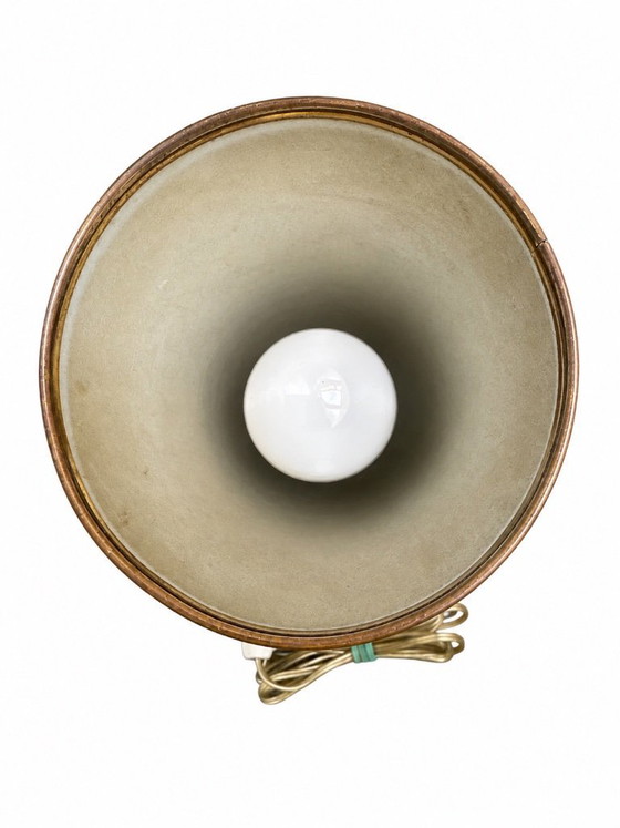 Image 1 of 1950s Petite Conical Tripod Table Lamp Attributed to Stilnovo