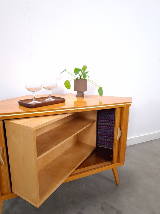 Image 1 of Mueble bar esquinero giratorio con espejo