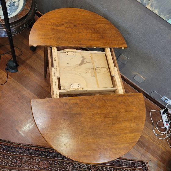 Image 1 of Set da pranzo, tavolo e quattro sedie, stile moderno scandinavo di Hans Olsen, anni '60 - Danimarca