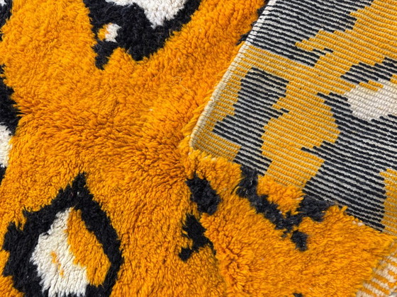 Tappeto in Lana M’rirt Stampa Leopardo Giallo Senape, 200 × 300 cm, leslosanges, Tappeti, Arancione, Modern (foto 10 di 10)