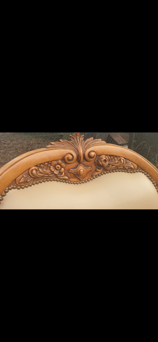 Barocker Ledersessel