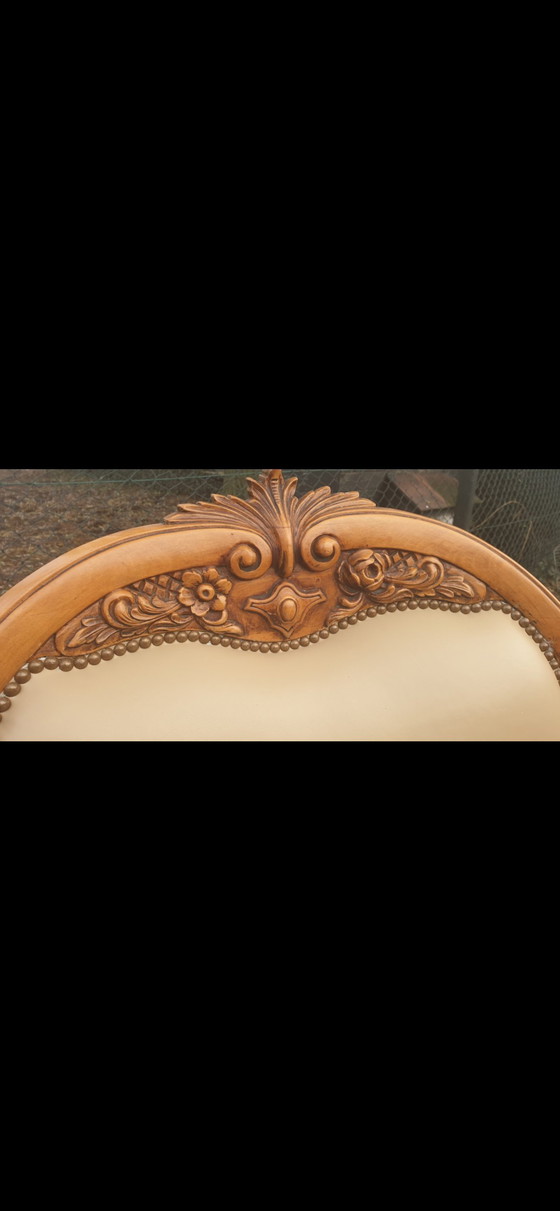 Image 1 of Poltrona barocca in pelle