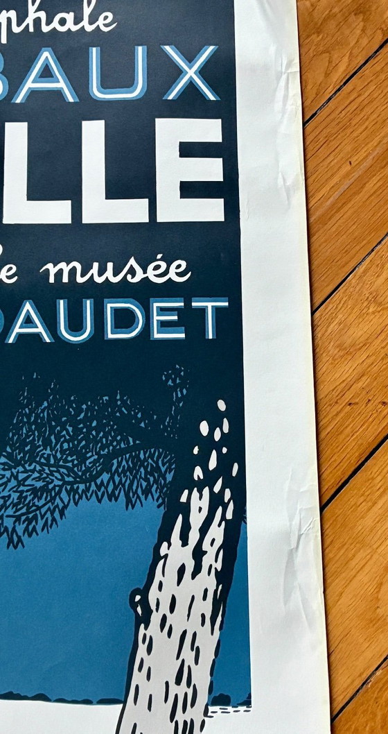 Image 1 of Cartel PLM 1990, dibujo de Léo Lelée, Arles aux Baux