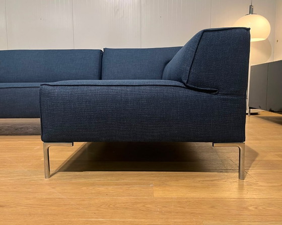Image 1 of Design on Stock Bloq Hoekbank Blauw Nieuw Gestoffeerd Garantie