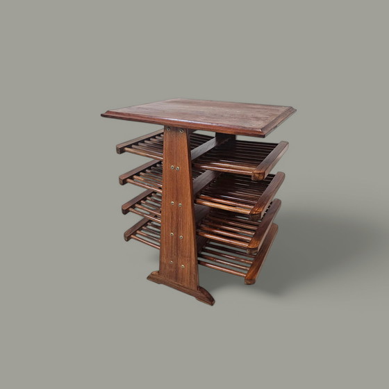 Image 1 of vintage Bucciarelli spindel tijdschriftenhouder bordenrek krantenrek krantenhouder 1960