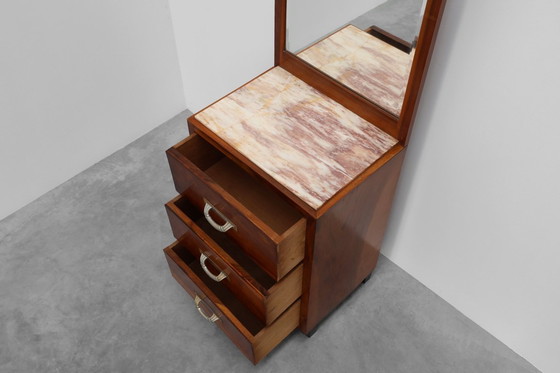 Image 1 of Comò o toletta Art Déco con specchio, Francia anni '30