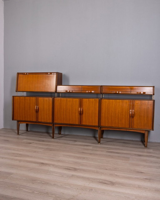 Vintage 1970s Italian Teak Sideboard, Designed by Barovero – dressoirs, Wood (photo 2 of 21)